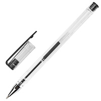 Ручка гелевая STAFF "Basic" GP-789, ЧЕРНАЯ, корпус прозрачный, хромированные детали, узел 0,5 мм, 142789 фото Ручка гелевая STAFF "Basic" GP-789, ЧЕРНАЯ, корпус прозрачный, хромированные детали, узел 0,5 мм, 142789