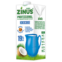 Кокосовые сливки ZINUS 1 л, жирность 19% фото Кокосовые сливки ZINUS 1 л, жирность 19%