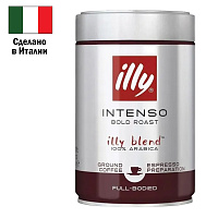 Кофе молотый ILLY intenso 250 г (железная банка) фото Кофе молотый ILLY intenso 250 г (железная банка)