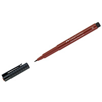 Ручка капиллярная Faber-Castell "Pitt Artist Pen Brush" цвет 192 индийский красный, пишущий узел "кисть фото Ручка капиллярная Faber-Castell "Pitt Artist Pen Brush" цвет 192 индийский красный, пишущий узел "кисть