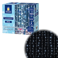 Электрогирлянда-занавес уличная "Штора" 3,8х2,4 м, 480 LED, белый 220 V, контроллер, ЗОЛОТАЯ СКАЗКА, 591302 фото Электрогирлянда-занавес уличная "Штора" 3,8х2,4 м, 480 LED, белый 220 V, контроллер, ЗОЛОТАЯ СКАЗКА, 591302