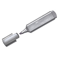 Текстовыделитель Faber-Castell "TL 46 Metallic" мерцающий серебряный, 1-5мм фото Текстовыделитель Faber-Castell "TL 46 Metallic" мерцающий серебряный, 1-5мм
