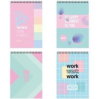 Блокнот А6 60л. на гребне BG "Pastel notes фото Блокнот А6 60л. на гребне BG "Pastel notes
