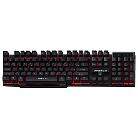 Клавиатура проводная SONNEN KB-7010, USB, 104 клавиши, LED-подсветка, черная, 512653 фото Клавиатура проводная SONNEN KB-7010, USB, 104 клавиши, LED-подсветка, черная, 512653