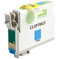 Картридж струйный CACTUS (CS-EPT0822) для EPSON Stylus R270/R390/ RX590, голубой фото Картридж струйный CACTUS (CS-EPT0822) для EPSON Stylus R270/R390/ RX590, голубой