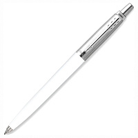 Ручка шариковая PARKER "Jotter Orig White", корпус белый, детали нержавеющая сталь, синяя, RG0032930 фото Ручка шариковая PARKER "Jotter Orig White", корпус белый, детали нержавеющая сталь, синяя, RG0032930