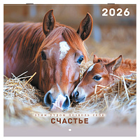 Календарь настенный перекидной 2026 г., BRAUBERG, 12 листов, 28,5х28,5 см, "Благородные лошади", 116932 фото Календарь настенный перекидной 2026 г., BRAUBERG, 12 листов, 28,5х28,5 см, "Благородные лошади", 116932