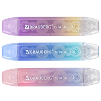 Корректирующая лента двусторонняя BRAUBERG GRADE PASTEL, 5мм x 10м, корпус ассорти, блистер, 273025 фото Корректирующая лента двусторонняя BRAUBERG GRADE PASTEL, 5мм x 10м, корпус ассорти, блистер, 273025