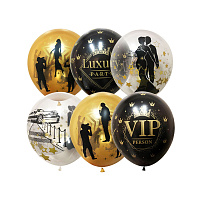 Воздушные шары, 25шт., M10/30см, ПатиБум "VIP Party", ассорти фото Воздушные шары, 25шт., M10/30см, ПатиБум "VIP Party", ассорти