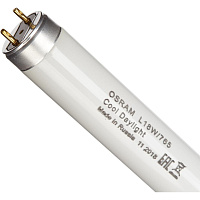 Лампа люминесцентная Osram L18W/765 18 Вт G13 T8 6400 K (25 штук в упаковке, 4008321959669) фото Лампа люминесцентная Osram L18W/765 18 Вт G13 T8 6400 K (25 штук в упаковке, 4008321959669)