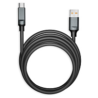 Кабель BOLD USB-Type-C, 1 м, 3А, SMARTBUY толстый, для быстрой зарядки и передачи данных, черный, 18102, 3112BOLD-BLACK фото Кабель BOLD USB-Type-C, 1 м, 3А, SMARTBUY толстый, для быстрой зарядки и передачи данных, черный, 18102, 3112BOLD-BLACK