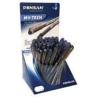 Ручка шариковая масляная PENSAN "My-Tech", СИНЯЯ, ДИСПЛЕЙ, игольчатый узел 0,7 мм, линия письма 0,35 мм, 2240/S60 фото Ручка шариковая масляная PENSAN "My-Tech", СИНЯЯ, ДИСПЛЕЙ, игольчатый узел 0,7 мм, линия письма 0,35 мм, 2240/S60