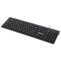 Клавиатура проводная SONNEN KB-8280, USB, 104 плоские клавиши, черная, 513510 фото Клавиатура проводная SONNEN KB-8280, USB, 104 плоские клавиши, черная, 513510