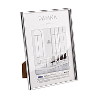 Рамка ПВХ 21*30см, OfficeSpace, небьющееся стекло, серебро фото Рамка ПВХ 21*30см, OfficeSpace, небьющееся стекло, серебро