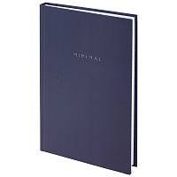 Блокнот А5 134х206 мм, 80 л., твёрдый, клетка, BRAUBERG "Minimal", синий, 116439 фото Блокнот А5 134х206 мм, 80 л., твёрдый, клетка, BRAUBERG "Minimal", синий, 116439