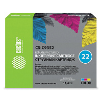 Картридж струйный CACTUS (CS-C9352) для HP Deskjet F2280/Officejet J3680, цветной фото Картридж струйный CACTUS (CS-C9352) для HP Deskjet F2280/Officejet J3680, цветной