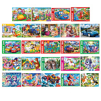 Пазл картонный "МАКСИ-ПАЗЛЫ", АССОРТИ, 180х125х40 мм, РК