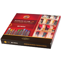 Пастель сухая Koh-I-Noor Toison D`OR Soft круглая 24 цвета