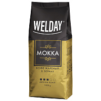 Кофе в зернах WELDAY (ВЭЛДЭЙ) "Mokka", 1 кг, БРАЗИЛИЯ, 622411 фото Кофе в зернах WELDAY (ВЭЛДЭЙ) "Mokka", 1 кг, БРАЗИЛИЯ, 622411