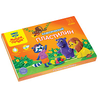 Пластилин Мульти-Пульти "Приключения Енота", 16 цветов, 320г, со стеком, картон фото Пластилин Мульти-Пульти "Приключения Енота", 16 цветов, 320г, со стеком, картон