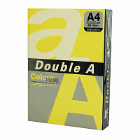 Бумага цветная DOUBLE A, А4, 80 г/м2, 500 л., интенсив, желтая фото Бумага цветная DOUBLE A, А4, 80 г/м2, 500 л., интенсив, желтая