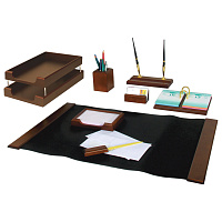 Набор подарочный настольный BESTAR "Titan" из дерева, 8 предметов, цвет "орех", 236367