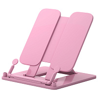 Подставка для книг и учебников ERICH KRAUSE "Pastel", пластиковая, розовая, 53532