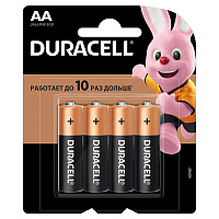 Батарейка AA пальчиковая Duracell Basic блистер (4 штуки в упаковке) фото Батарейка AA пальчиковая Duracell Basic блистер (4 штуки в упаковке)