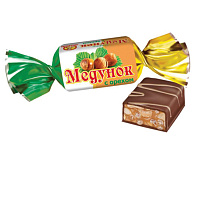 Конфеты шоколадные СЛАВЯНКА "Медунок" с орехом и мягкой карамелью, 1000 г, пакет, 20538 фото Конфеты шоколадные СЛАВЯНКА "Медунок" с орехом и мягкой карамелью, 1000 г, пакет, 20538