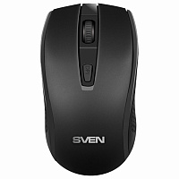 Мышь беспроводная SVEN RX-220W, 3 кнопки + 1 колесо-кнопка, оптическая, чёрная, SV-016227 фото Мышь беспроводная SVEN RX-220W, 3 кнопки + 1 колесо-кнопка, оптическая, чёрная, SV-016227