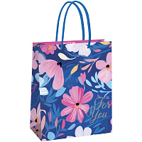 Пакет подарочный 33*42*12см MESHU "Flower pattern", матовая ламинация фото Пакет подарочный 33*42*12см MESHU "Flower pattern", матовая ламинация
