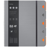 Бизнес-тетрадь А4+, 80л., Berlingo "Steel&Style Pro", клетка, на гребне, 80г/м2, перфорация, разделители, линейка, закладка, серебристый металлик фото Бизнес-тетрадь А4+, 80л., Berlingo "Steel&Style Pro", клетка, на гребне, 80г/м2, перфорация, разделители, линейка, закладка, серебристый металлик