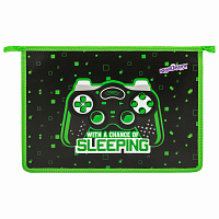 Папка для тетрадей ЮНЛАНДИЯ А4, 1 отделение, пластик, на молнии, "Gaming", 272142 фото Папка для тетрадей ЮНЛАНДИЯ А4, 1 отделение, пластик, на молнии, "Gaming", 272142