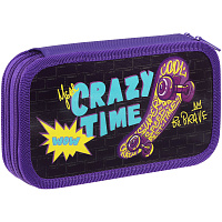 Пенал 2 отделения, 190*105 ArtSpace "Crazy time", ламинированный картон фото Пенал 2 отделения, 190*105 ArtSpace "Crazy time", ламинированный картон