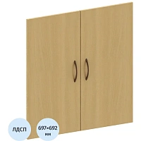 Двери низкие Канц ДК32.10 ЛДСП (бук невский, 692х697 мм, 2 штуки)