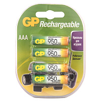 Батарейки аккумуляторные Ni-Mh мизинчиковые КОМПЛЕКТ 4 шт., AAA (HR03) 900 mAh, GP, 95AAAHC-2DECRC4 фото Батарейки аккумуляторные Ni-Mh мизинчиковые КОМПЛЕКТ 4 шт., AAA (HR03) 900 mAh, GP, 95AAAHC-2DECRC4