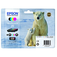 Набор картриджей Epson C13T26164010 цветной фото Набор картриджей Epson C13T26164010 цветной