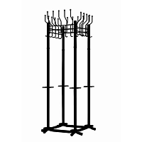 Вешалка гардеробная Гардикс-4 на 20 персон черная