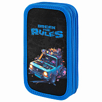 Пенал ЮНЛАНДИЯ, 2 отделения, картон с эффектом soft-touch, 19х11 см, "Rule breaker", 273498 фото Пенал ЮНЛАНДИЯ, 2 отделения, картон с эффектом soft-touch, 19х11 см, "Rule breaker", 273498