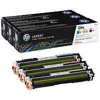 Набор картриджей HP 126A CF341A цветной оригинальный фото Набор картриджей HP 126A CF341A цветной оригинальный