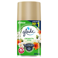 Сменный баллон 269 мл, GLADE "Свежесть утра", для автоматических освежителей, универсальный, 864979 фото Сменный баллон 269 мл, GLADE "Свежесть утра", для автоматических освежителей, универсальный, 864979