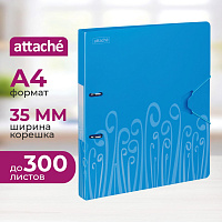 Папка на 2-х кольцах Attache Fantasy 35 мм голубая до 300 листов (пластик 0.6 мм) фото Папка на 2-х кольцах Attache Fantasy 35 мм голубая до 300 листов (пластик 0.6 мм)