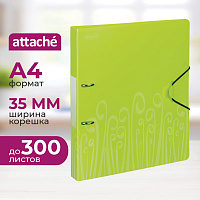 Папка на 2-х кольцах Attache Fantasy 35 мм салатовая до 300 листов (пластик 0.6 мм) фото Папка на 2-х кольцах Attache Fantasy 35 мм салатовая до 300 листов (пластик 0.6 мм)