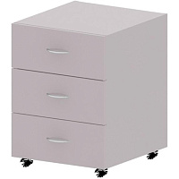 Тумба подкатная Simple SC-3M/3M.1 (серый, 412х450х566 мм, 3 ящика) фото Тумба подкатная Simple SC-3M/3M.1 (серый, 412х450х566 мм, 3 ящика)