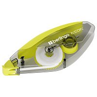 Корректирующая лента Berlingo "Neon" 5мм*10м, желтый, PET бокс, европодвес фото Корректирующая лента Berlingo "Neon" 5мм*10м, желтый, PET бокс, европодвес