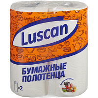 Полотенца бумажные Luscan 2-слойные белые 2 рулона по 12.5 метров фото Полотенца бумажные Luscan 2-слойные белые 2 рулона по 12.5 метров