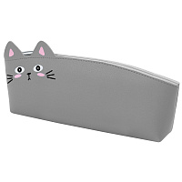 Пенал ЮНЛАНДИЯ ЮНИОР, 1 отделение, искусственная кожа, "Gray kitty", 20х9х7 см, 273819 фото Пенал ЮНЛАНДИЯ ЮНИОР, 1 отделение, искусственная кожа, "Gray kitty", 20х9х7 см, 273819