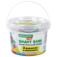 Песок для лепки кинетический BRAUBERG KIDS, желтый, 500 г, 2 формочки, ведерко, 665091 фото Песок для лепки кинетический BRAUBERG KIDS, желтый, 500 г, 2 формочки, ведерко, 665091