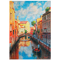 Картина стразами (алмазная мозаика) 40х50 см, ОСТРОВ СОКРОВИЩ "Солнечная Венеция", без подрамника, 662583