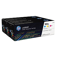 Набор картриджей HP 305A CF370AM цветной оригинальный фото Набор картриджей HP 305A CF370AM цветной оригинальный